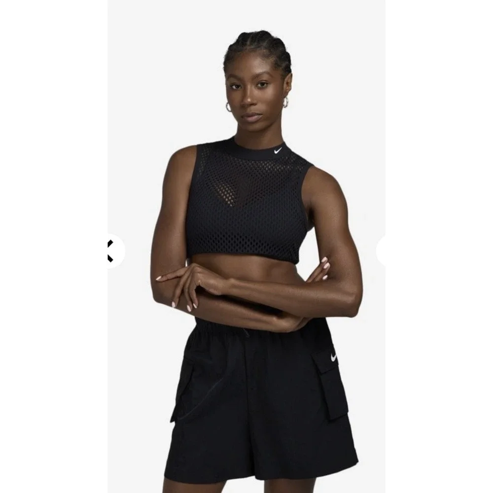 Nike Team Indy Net Padded Sports Bra Women's XS Black DJ8523-010